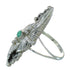 Southwestern Turquoise Sterling Silver Jewelry Ring Size 6-1/4 AX90463